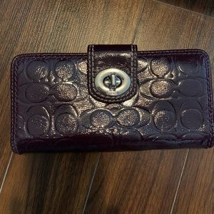 Beautiful purple Coach wallet